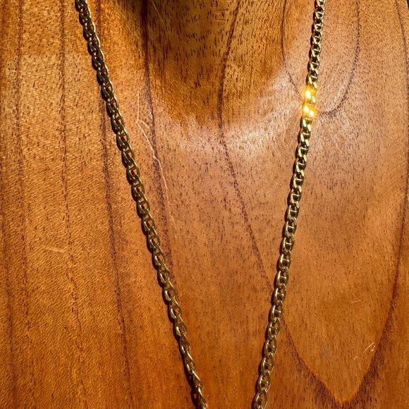 Peach Moonstone Gold Pendant Necklace - Picture 4 of 5